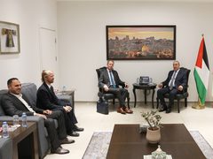 الشيخ يستقبل ممثل الاتحاد الأوروبي الجديد ويبحث معه التطورات السياسية
