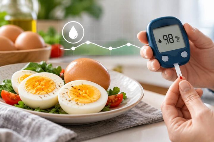 ماذا يحدث لسكر الدم عند تناول البيض يومياً؟