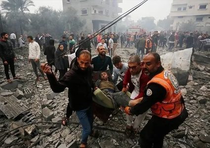 مصابون في قصف للاحتلال شرق مدينة غزة