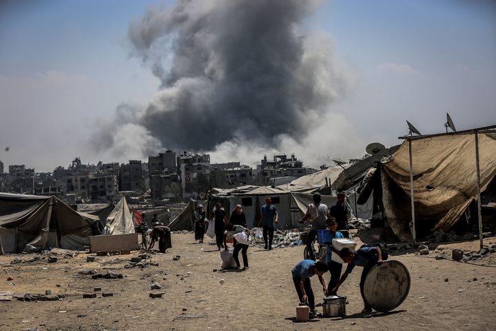 إصابة 5 مواطنين بينهم طفلان في قصف للاحتلال على غزة