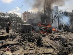 3 إصابات بينها طفلة وامرأة في قصف للاحتلال استهدف خيمة بمواصي خان يونس