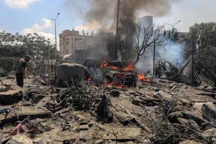 3 إصابات بينها طفلة وامرأة في قصف للاحتلال استهدف خيمة بمواصي خان يونس