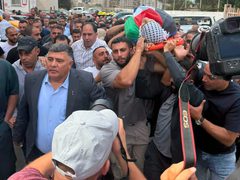 برقة تشيع جثمان الشهيد علي البزاري