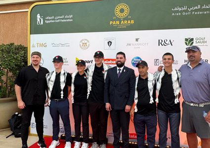 منتخب فلسطين للناشئين للجولف يحصد المركز الثاني في البطولة العربية بالقاهرة