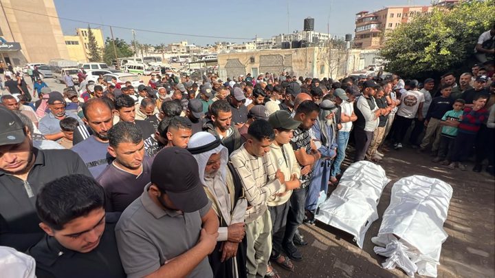 شهيد بغارة شمال غزة والمئات يشيعون شهيدين بخان يونس