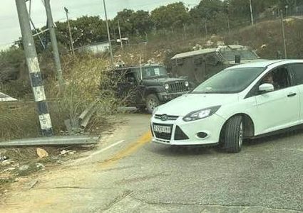 إغلاق المدخل الشمالي لمدينة سلفيت ومنع قطف الزيتون في منطقة الشلال