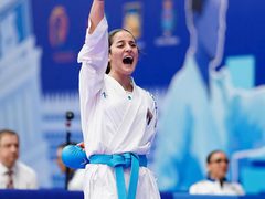 مريم بشارات بطلة العالم للكاراتيه للمرة الثانية توالياً