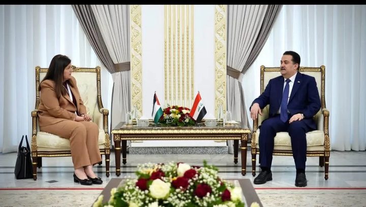 شاهين والسوداني يبحثان تطورات الأوضاع وحقوق الجالية الفلسطينية في العراق