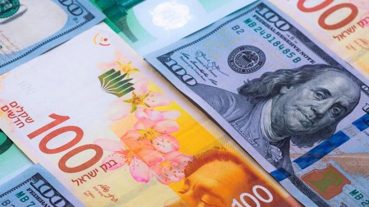 أسعار صرف العملات مقابل الشيكل