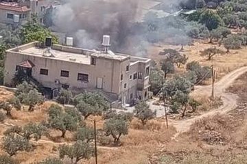 الاحتلال يتسبب في اندلاع حريق في سهلي سالم وبيت فوريك